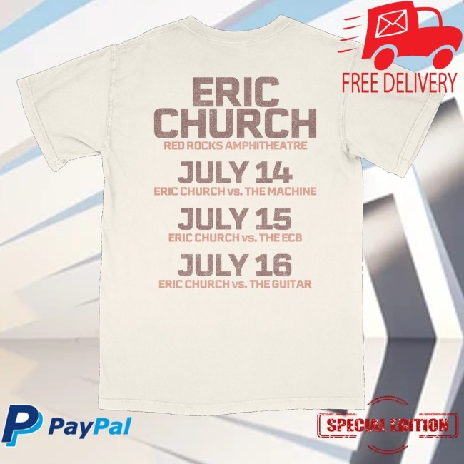 Red Rocks Event Tee Eric Church Merch Store - Good Tee Store