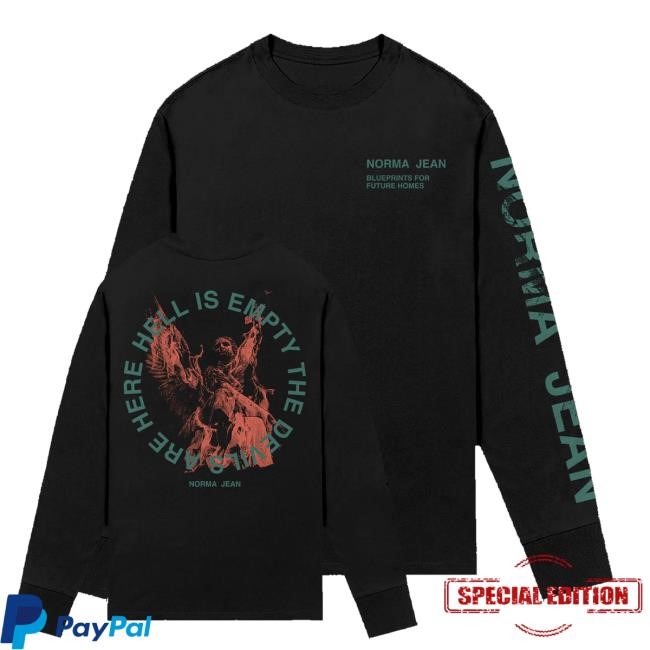 Official Norma Jean Merch Shop Store Hell Is Empty Shirt - Good Tee Store
