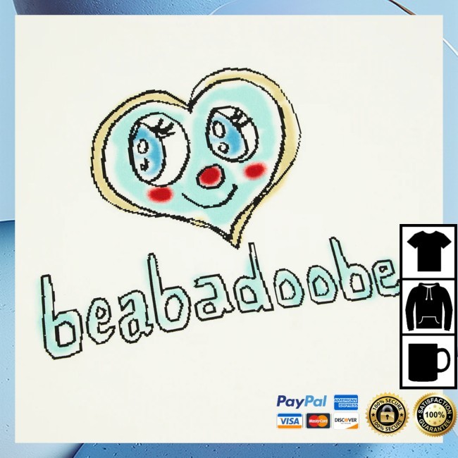 Official Beabadoobee Merch Off White Heart Eyes Hooded Sweatshirt - Good Tee Store