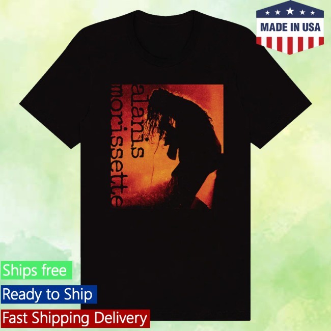 Alanis Morissette Merch Alanis Orange Silhouette Black Sweatshirt - Good Tee Store