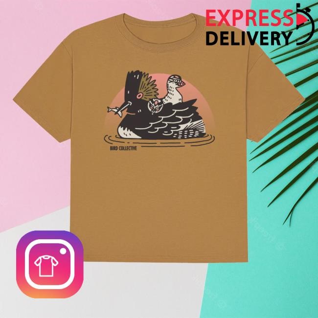 Official Bird Collective Merch Shop Store Eared Grebe Boxy Long Sleeve Shirt - Good Tee Store